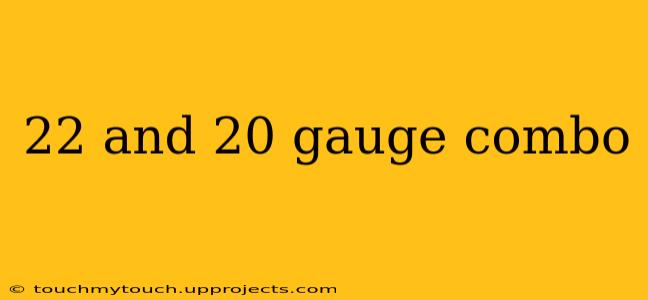 22 and 20 gauge combo