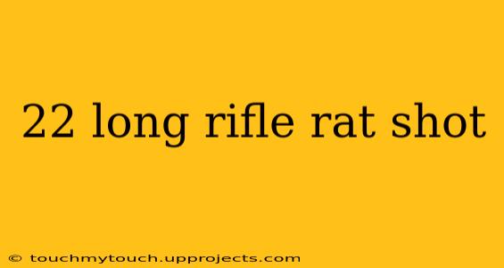 22 long rifle rat shot