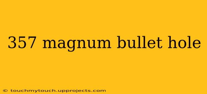 357 magnum bullet hole