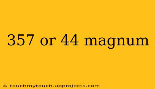 357 or 44 magnum