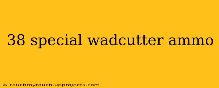 38 special wadcutter ammo