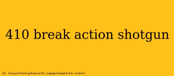 410 break action shotgun
