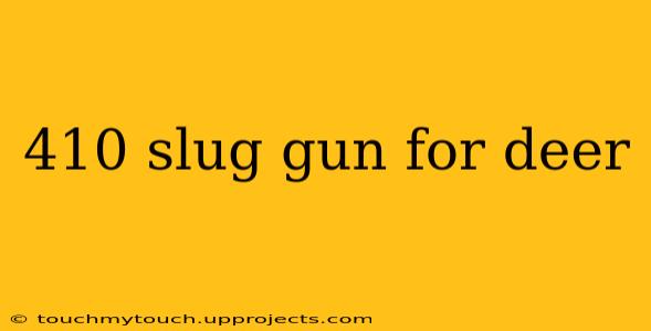 410 slug gun for deer