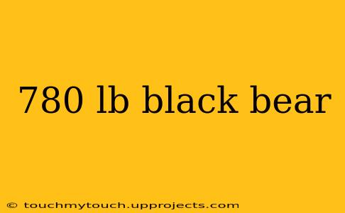 780 lb black bear