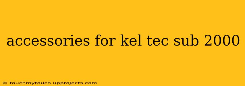 accessories for kel tec sub 2000