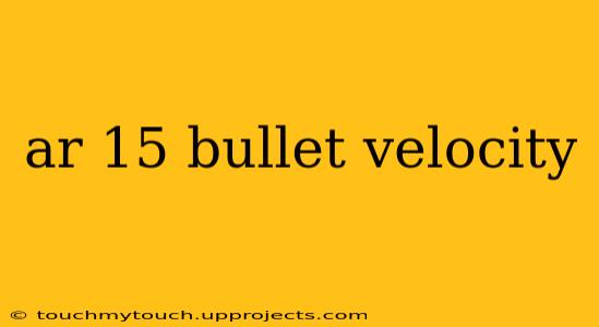 ar 15 bullet velocity