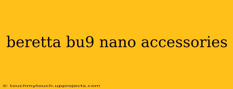 beretta bu9 nano accessories