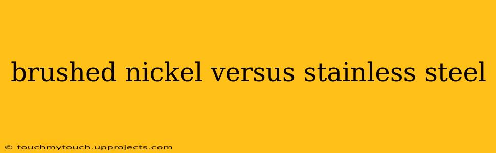 brushed nickel versus stainless steel