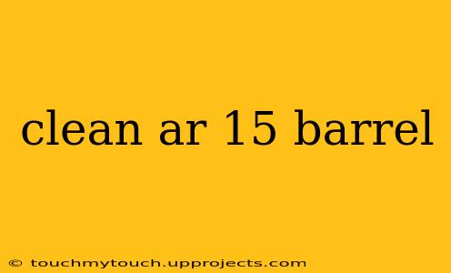clean ar 15 barrel
