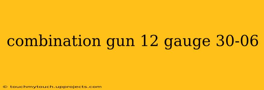 combination gun 12 gauge 30-06