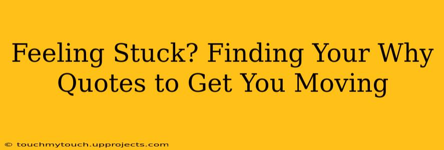 Feeling Stuck? Finding Your Why Quotes to Get You Moving
