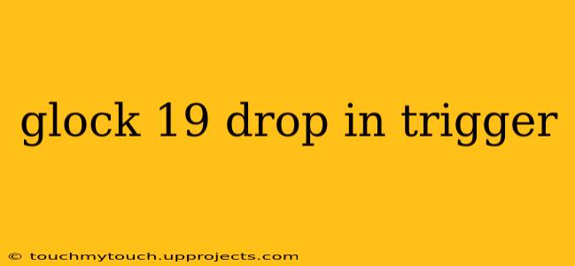 glock 19 drop in trigger