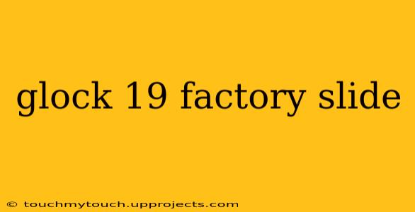 glock 19 factory slide