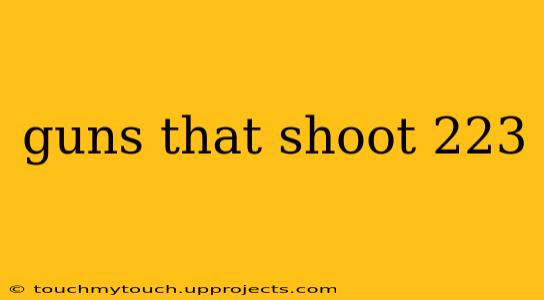 guns that shoot 223