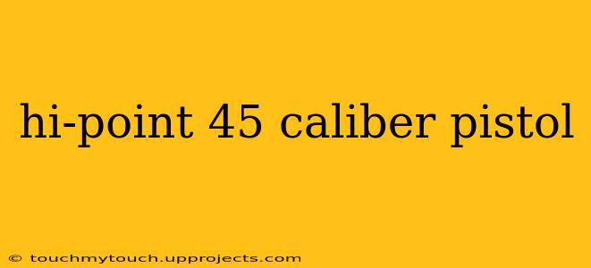 hi-point 45 caliber pistol