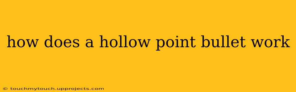 how does a hollow point bullet work
