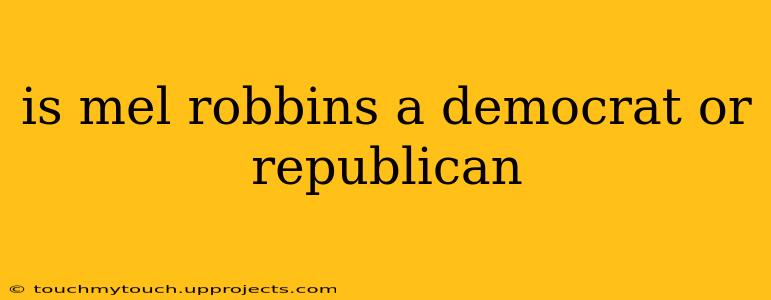 is mel robbins a democrat or republican