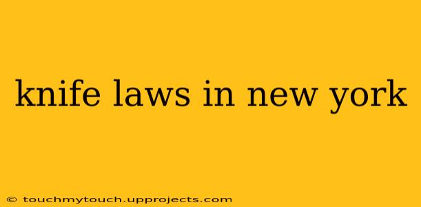 knife laws in new york