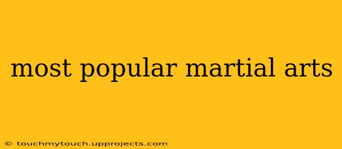 most popular martial arts