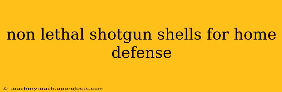 non lethal shotgun shells for home defense