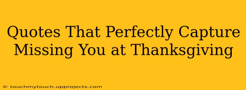 Quotes That Perfectly Capture Missing You at Thanksgiving
