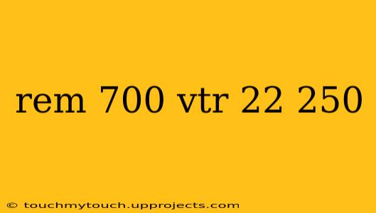 rem 700 vtr 22 250