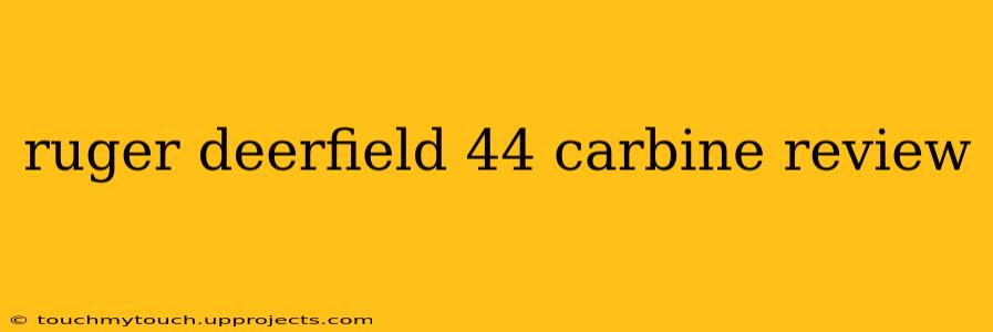 ruger deerfield 44 carbine review