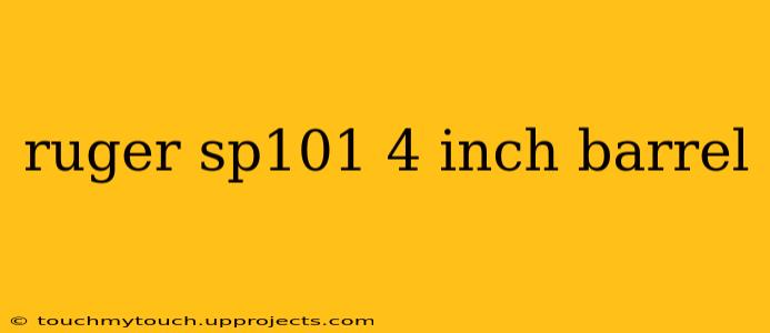 ruger sp101 4 inch barrel