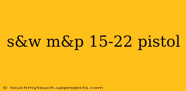 s&w m&p 15-22 pistol