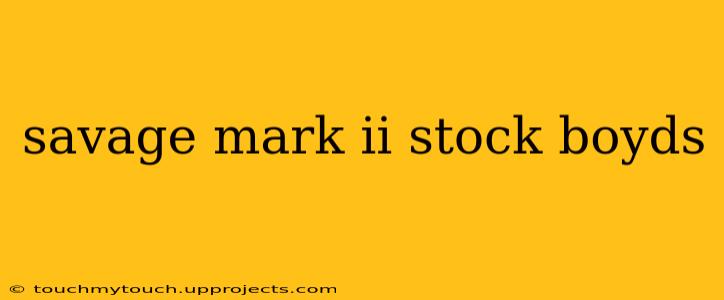 savage mark ii stock boyds