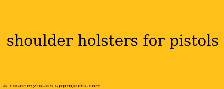 shoulder holsters for pistols