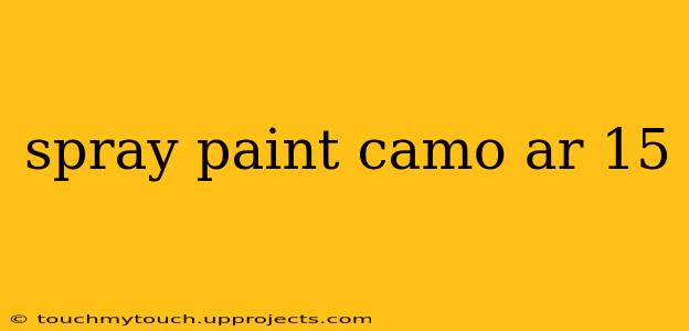 spray paint camo ar 15