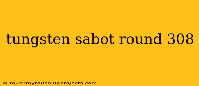 tungsten sabot round 308