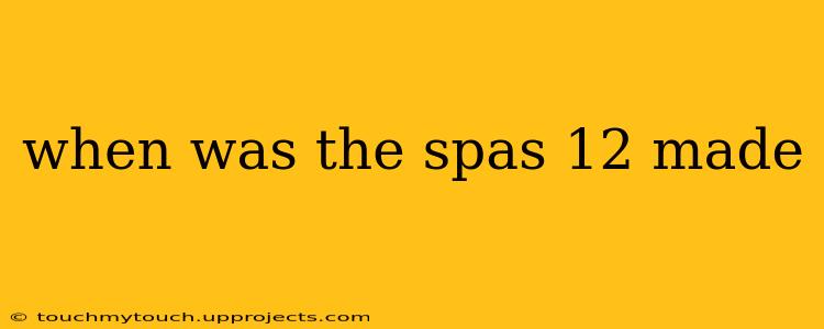 when was the spas 12 made